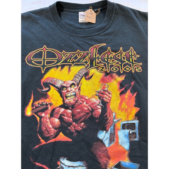 Anvil Other - Vintage Ozzfest 2005 Tour Shirt Ozzy Osbourne Black Sabbath XL Black Anvil